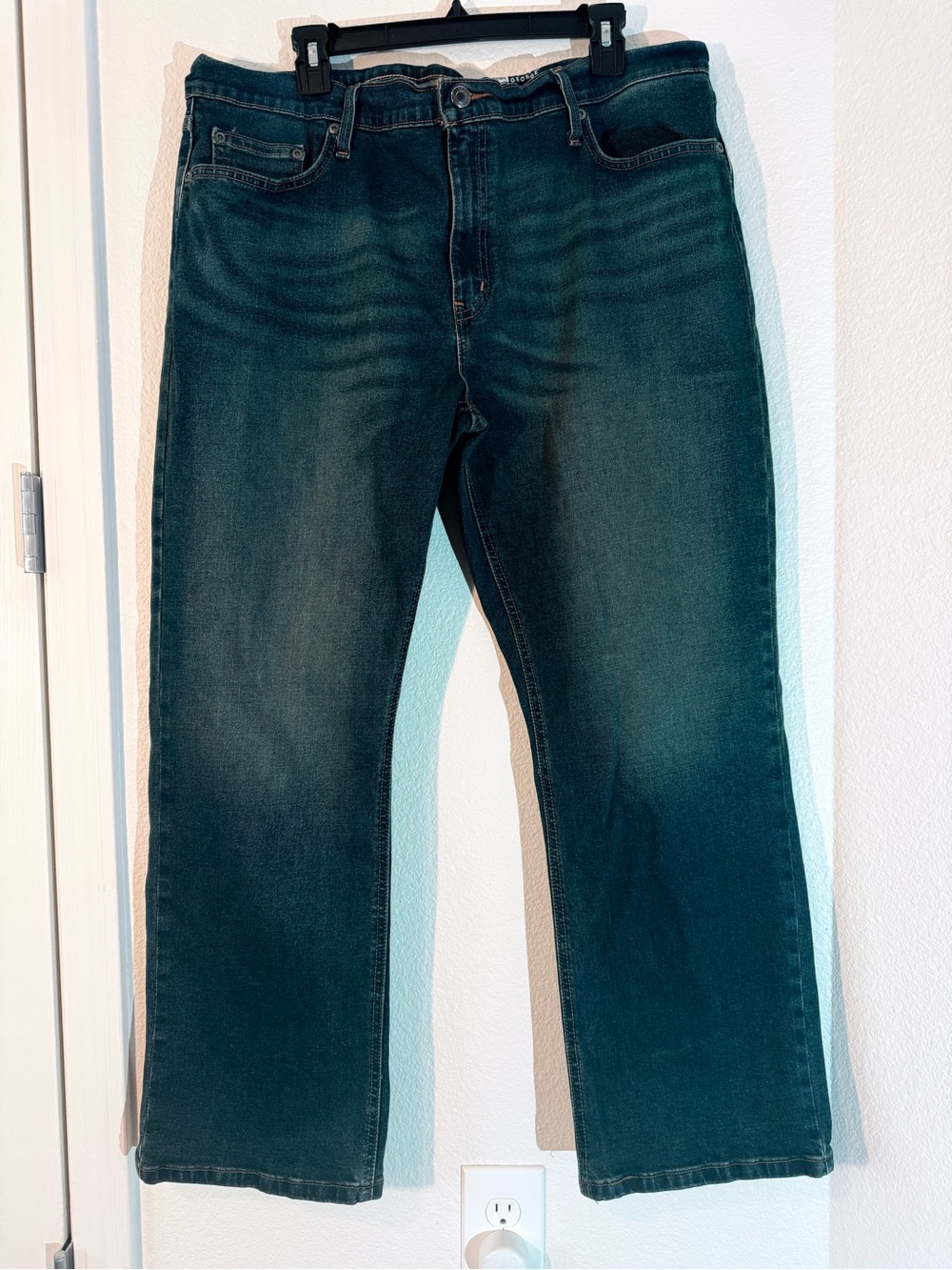 George Men's Teal Bootcut Jeans
